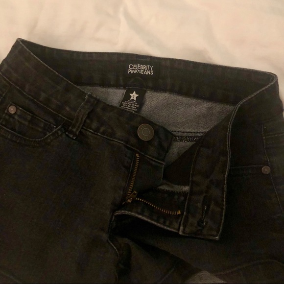 black jean shorts - Picture 3 of 3